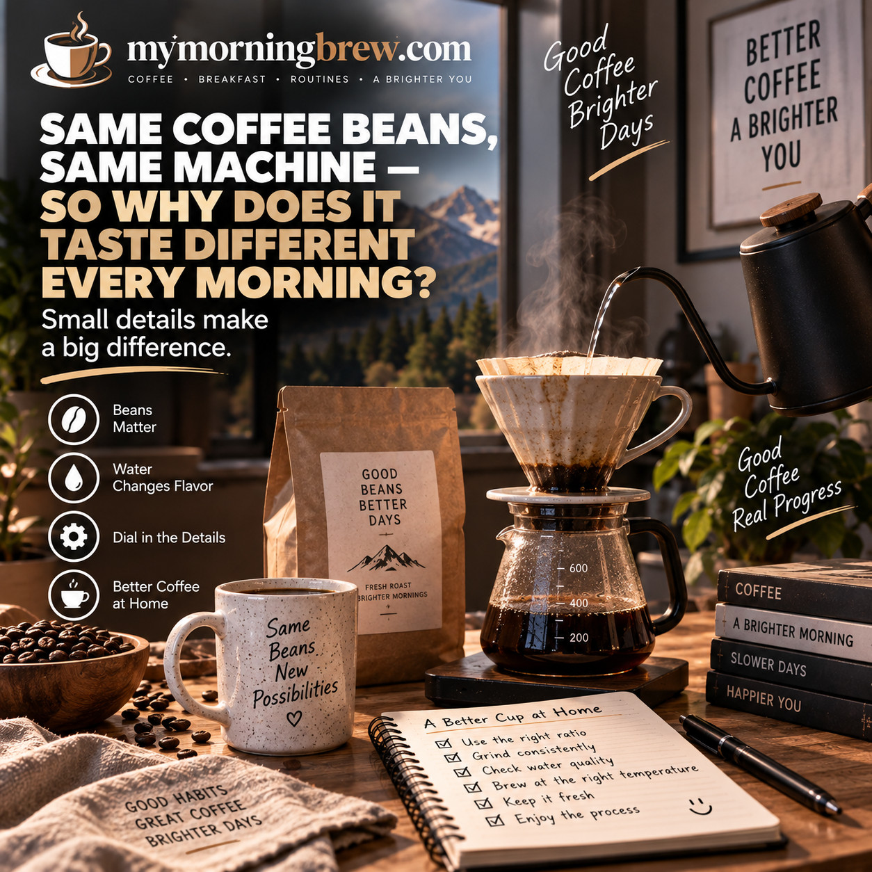 Same Coffee Beans, Same Machine—So Why Does Your Coffee Taste Different Every Morning?